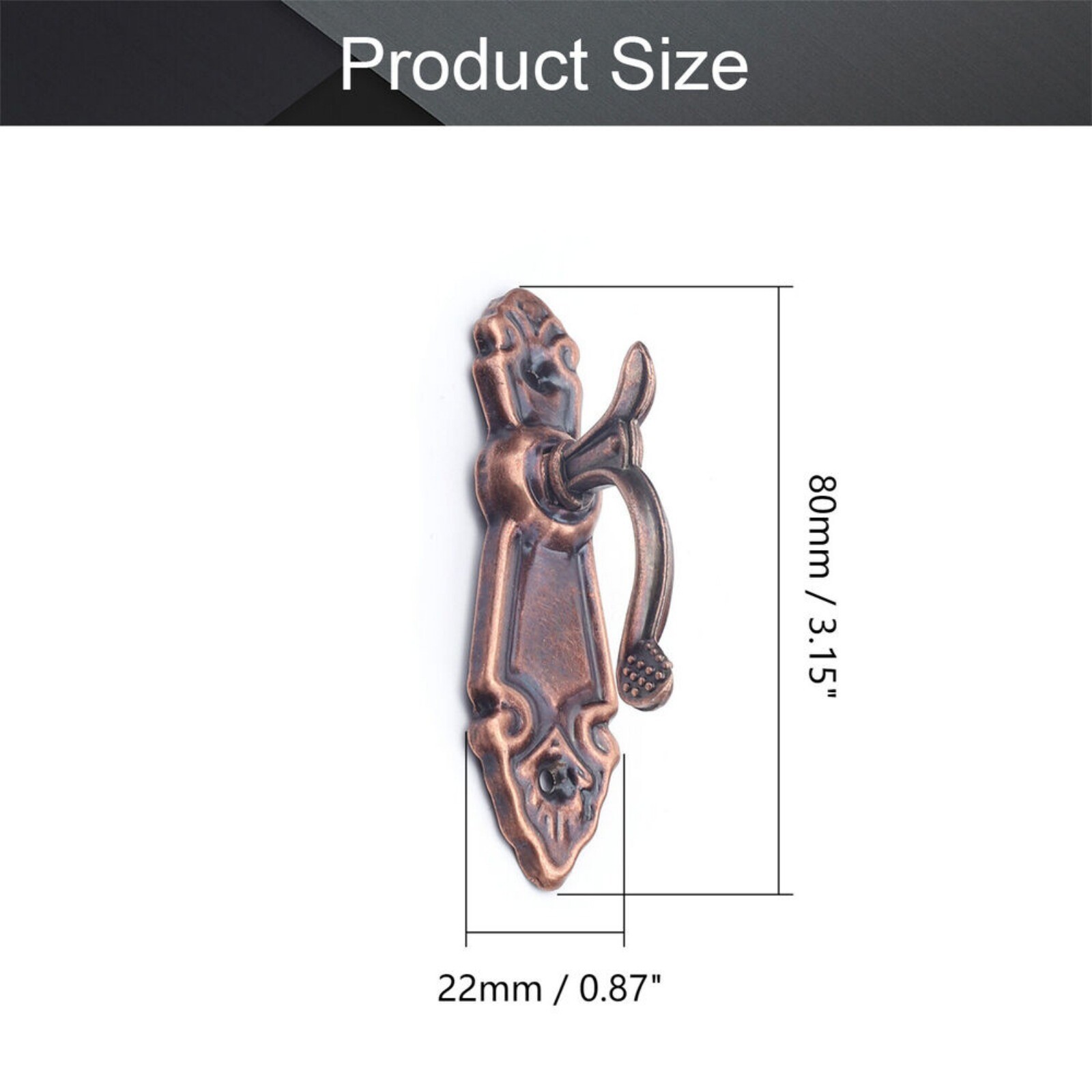2-6Pair 80x22mm Curtain Hook with Screw, for Mini Wall Mount Hooks Mount Curtain