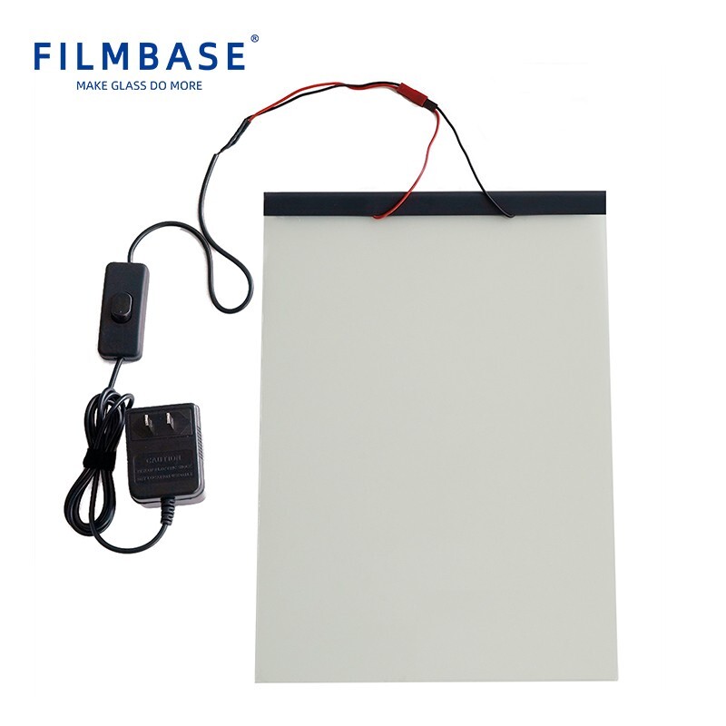 88% Transparency Self-adhesive Custom-made Pdlc Film Smart Glass For Shower Room