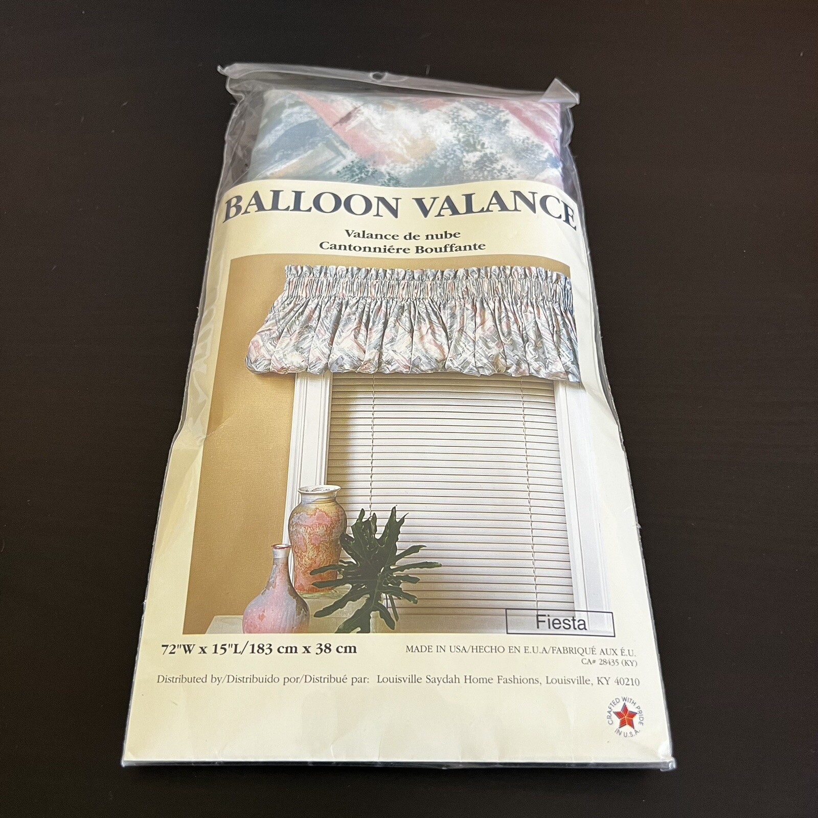 Vintage NWT Balloon Valance 72” W X 15” L Made In USA 80s 90s Retro