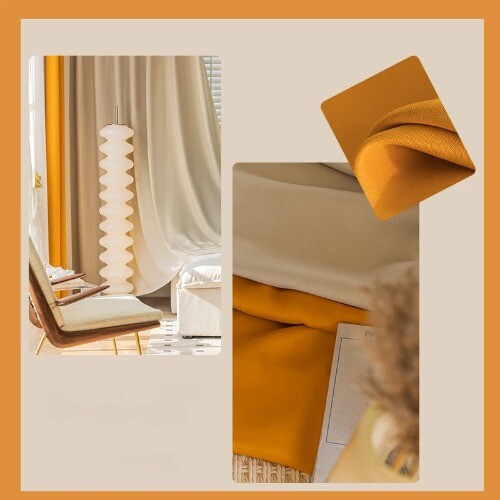 Light Luxury Blackout Curtains Large Area Room Curtain Drape High Shading 90%