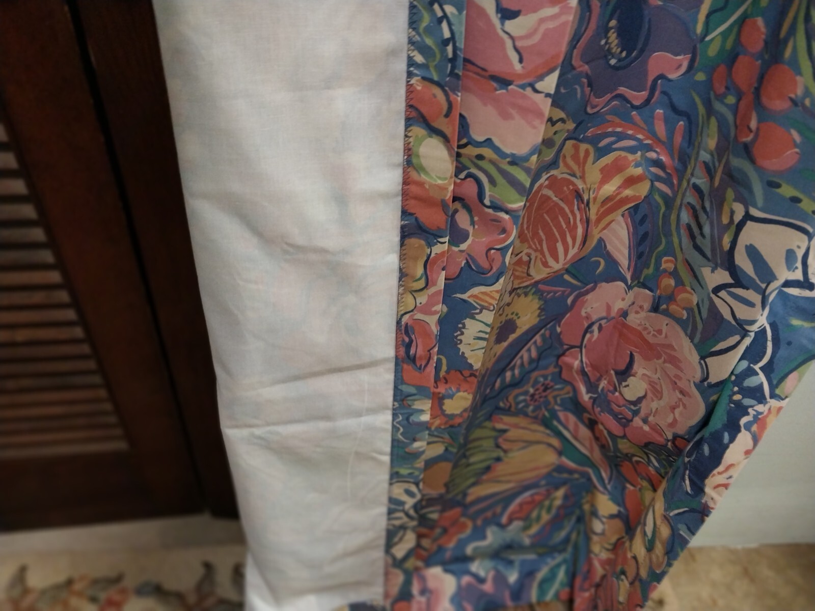 Vintage Collier Campbell Drape Tambourine 84″Long NEW One Single Panel-Chintz