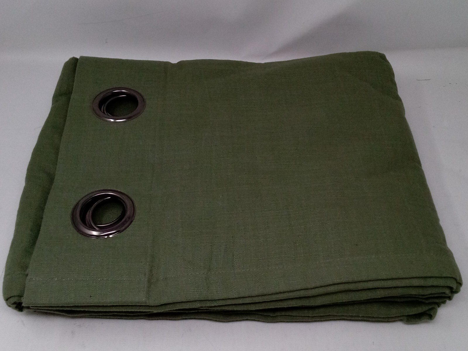 Elsie Linen I was made for you Look Sweet Grass grommet drapery panels 50″ x84″