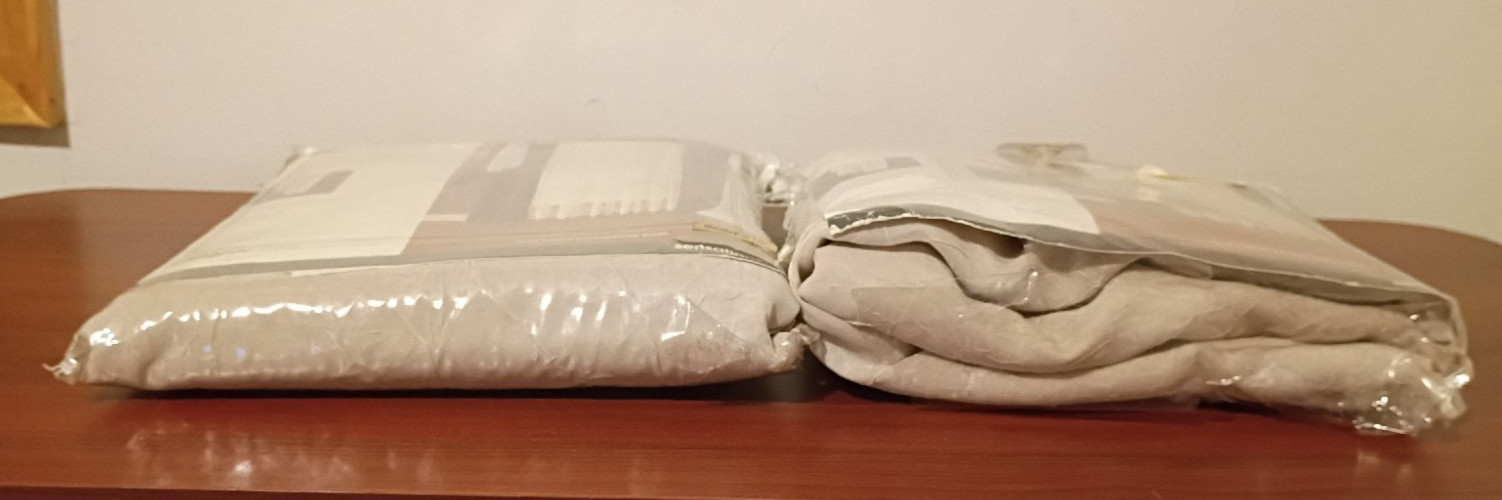 JC Penney Home Collection Set of 2 Tan Sensations 48″ W x 216″ L Scarf Valances