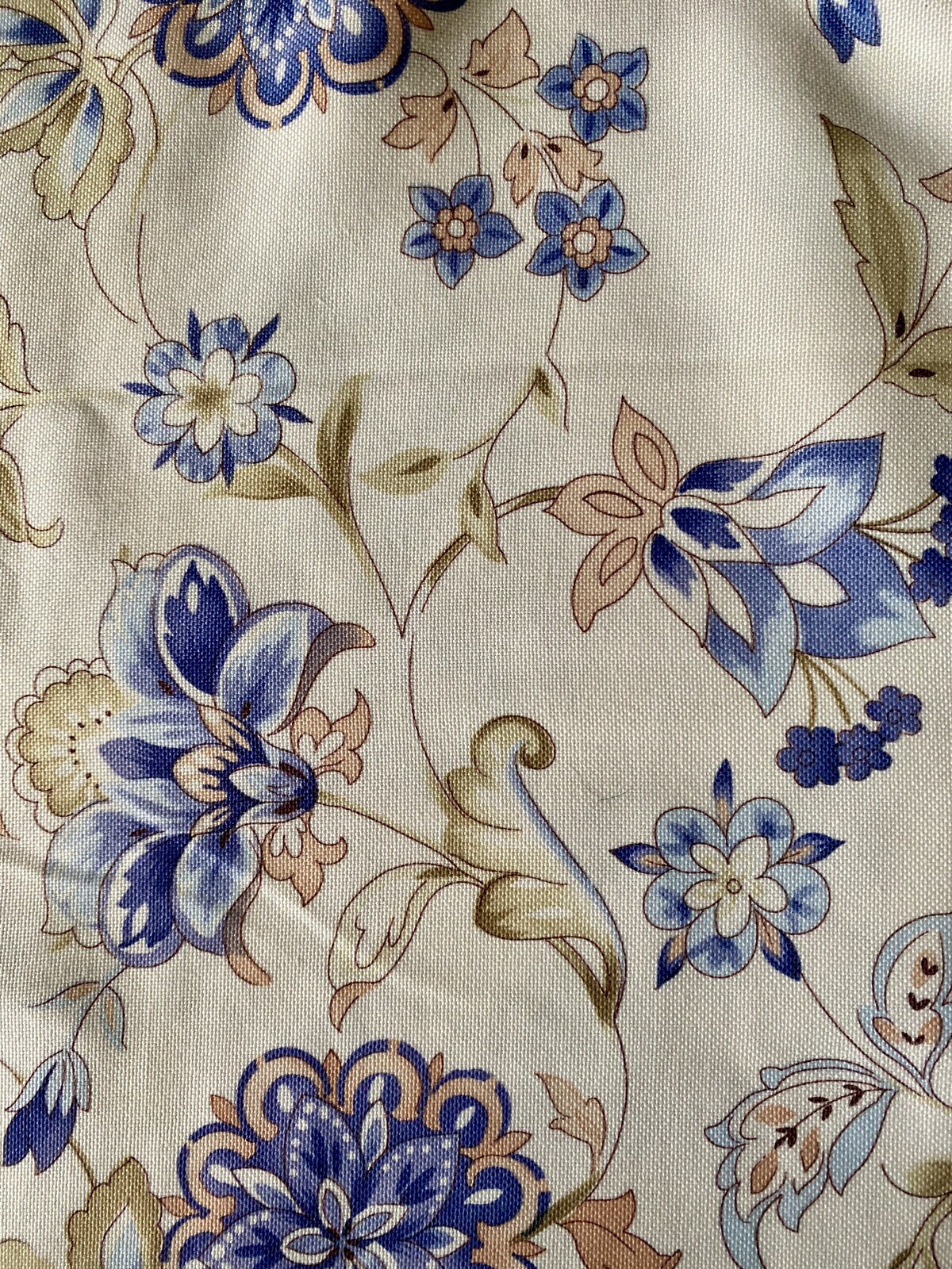 Jacobean Curtain Panels Floral Opaque Set of 2 52” X 84”
