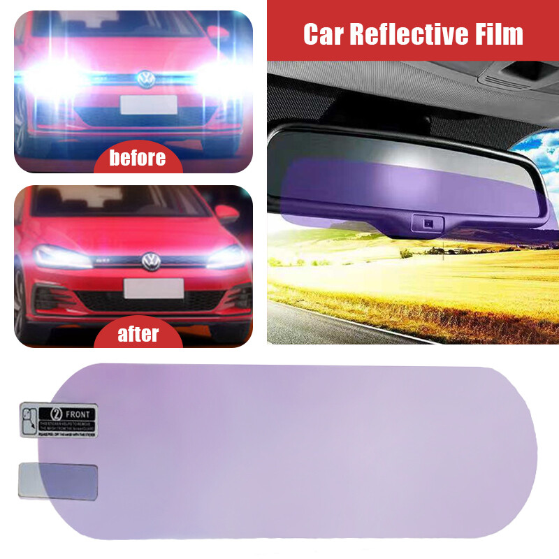 Car Interior Rearview Mirror Anti-glare Film Night Reversing Glare Protection