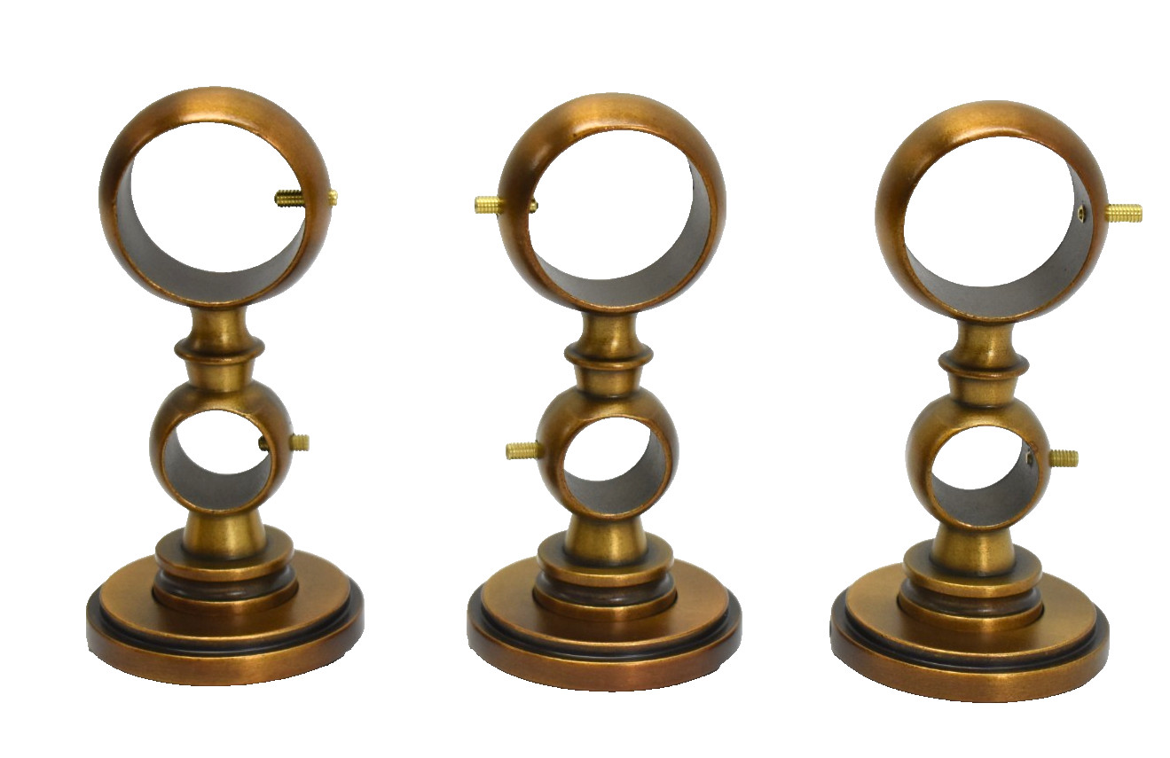 William Sonoma Inc Somerset Curtain Double Rod Bracket Set Assy Bronze