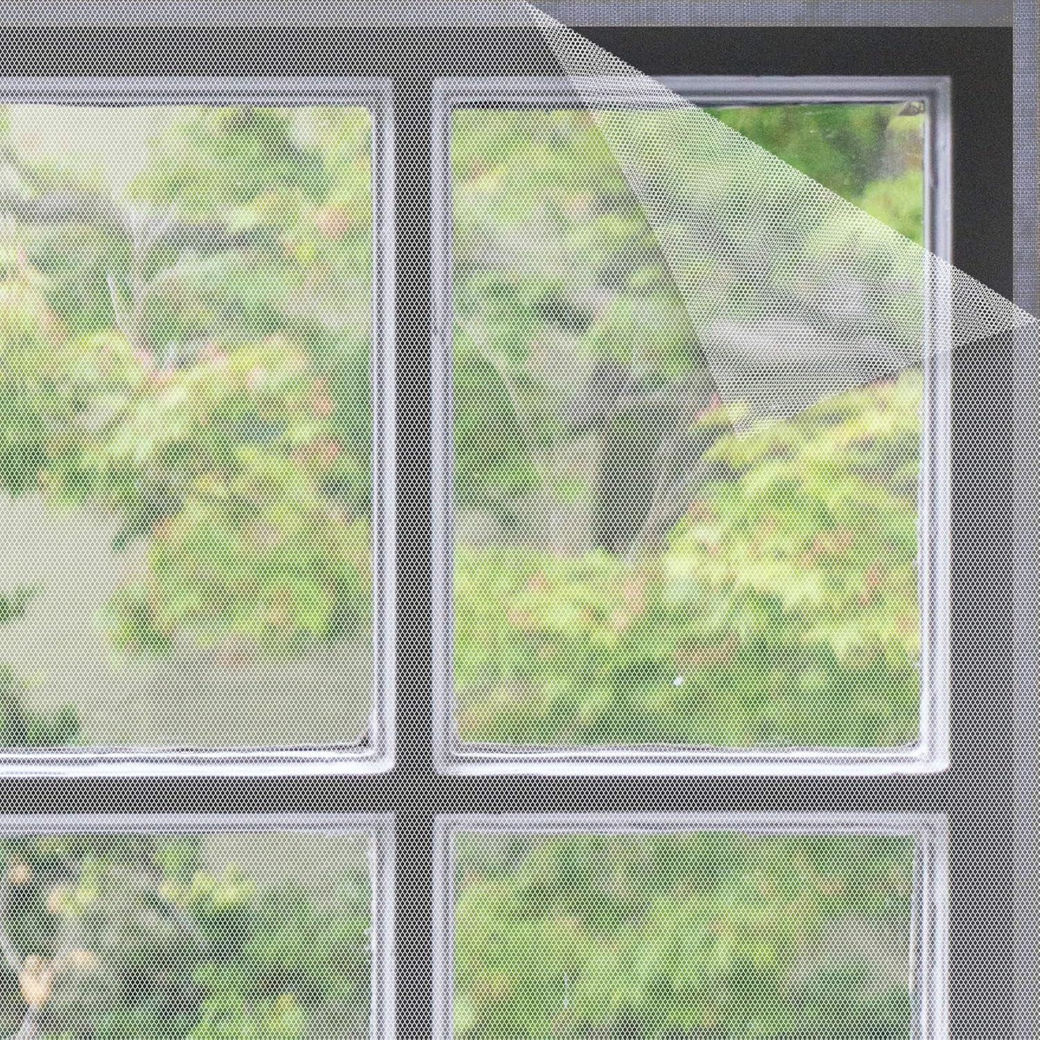 DIY Self-Adhesive Window Screen Netting Mesh Curtain, 100X150Cm (Approach 39.37X