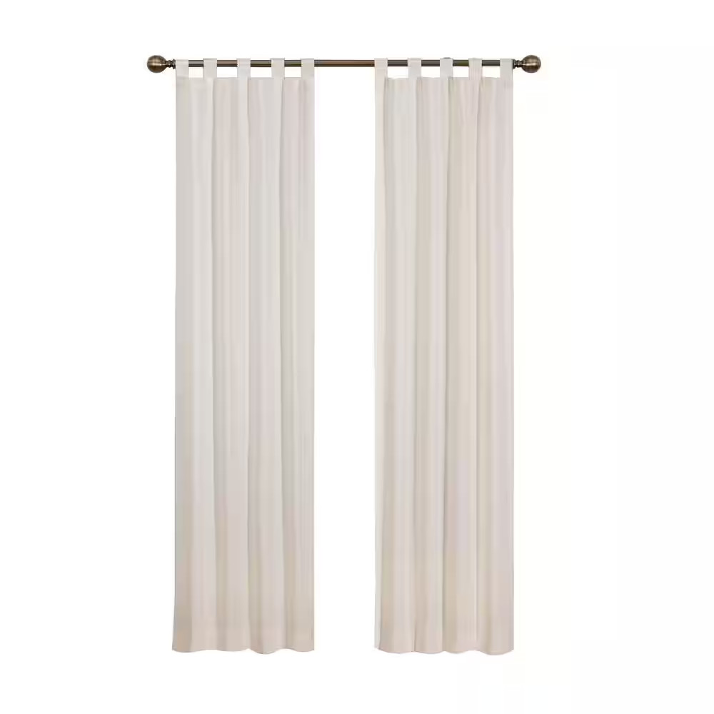 Montana Natural Solid Polyester/Cotton Blend 60 In. W X 63 In. L Light Filtering