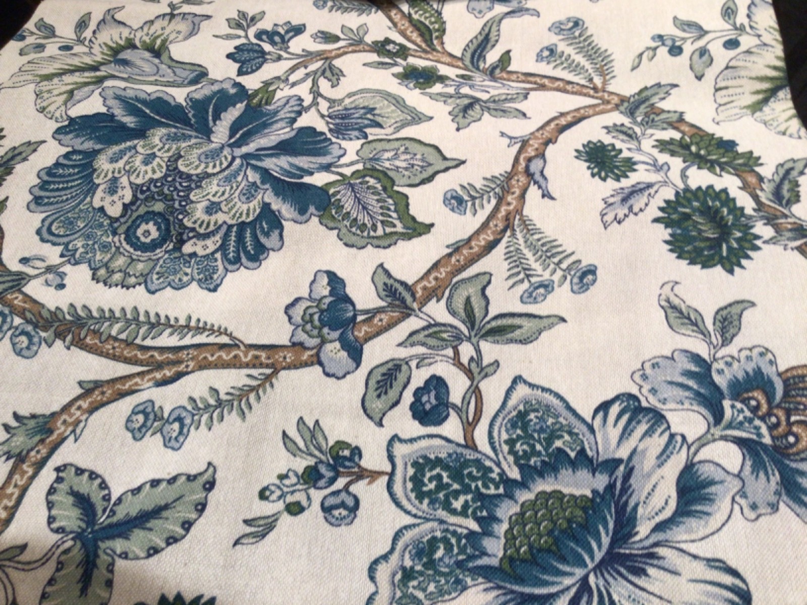 CURATED KRAVET window Panel Curtains 50 x 96 Jacobean Floral Garden 2 PC Set NEW