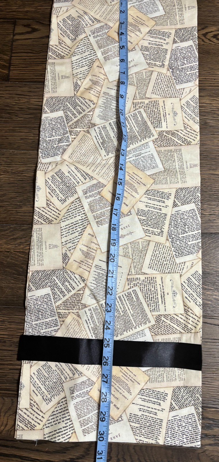 Handmade Literary-Themed Classroom Door Window Curtain