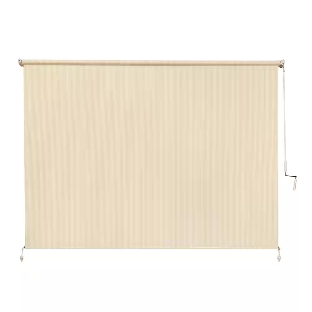 Sesame UV Blocking Fade Resistant Fabric Exterior Roller Shade 96 In. W X 72 In.