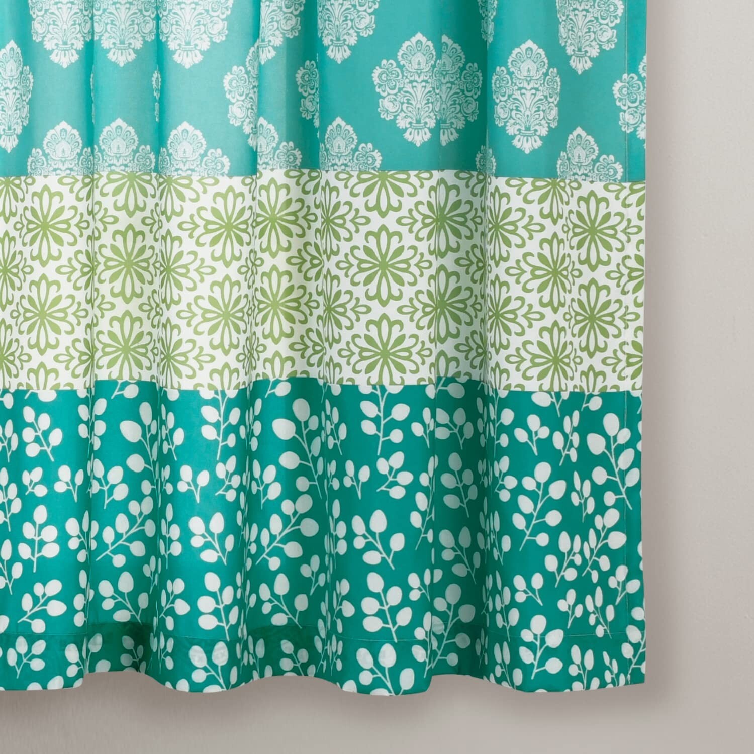 Lush Decor Bohemian Stripe Window Curtain Panels, Pair, 52″ W x 95″ L, Blue &…