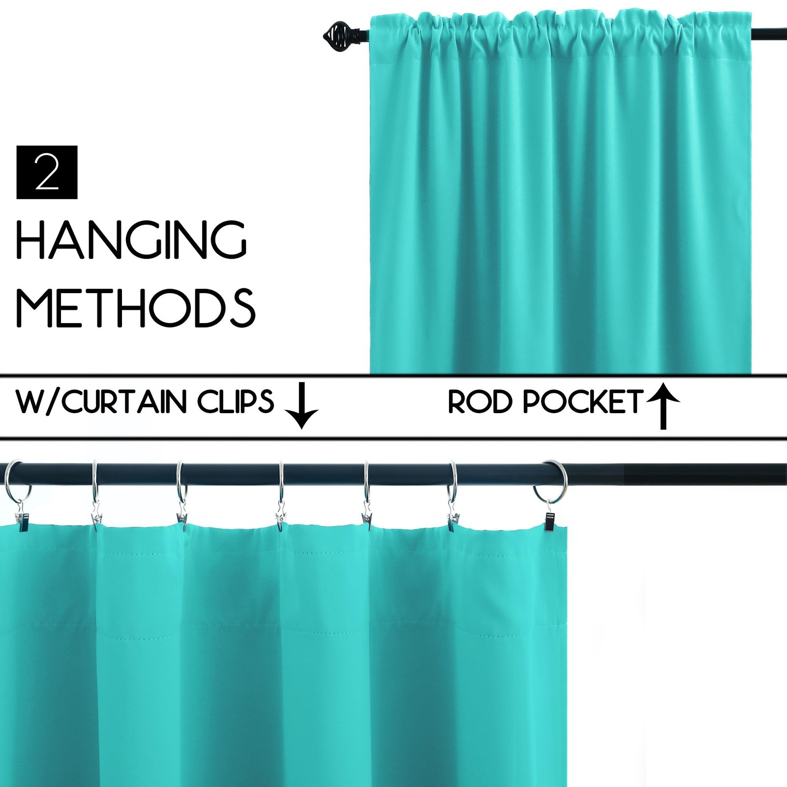 Turquoise Curtains for Laundry Room Windows,Cabinet Curtains for Under Kitche…