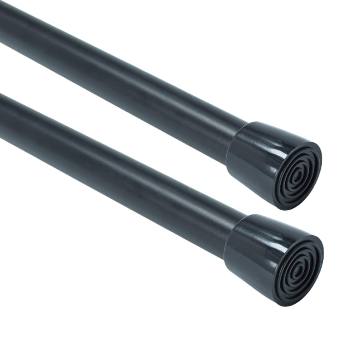 2 Pack Spring Tensions Rods Steel Adjustable Length Curtain Rod, 28-43 Inches…