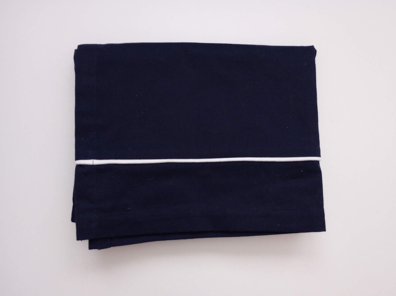 Pottery Barn Kids Twill Window Valance Midnight Navy Blue Nursery Nautical 44×18