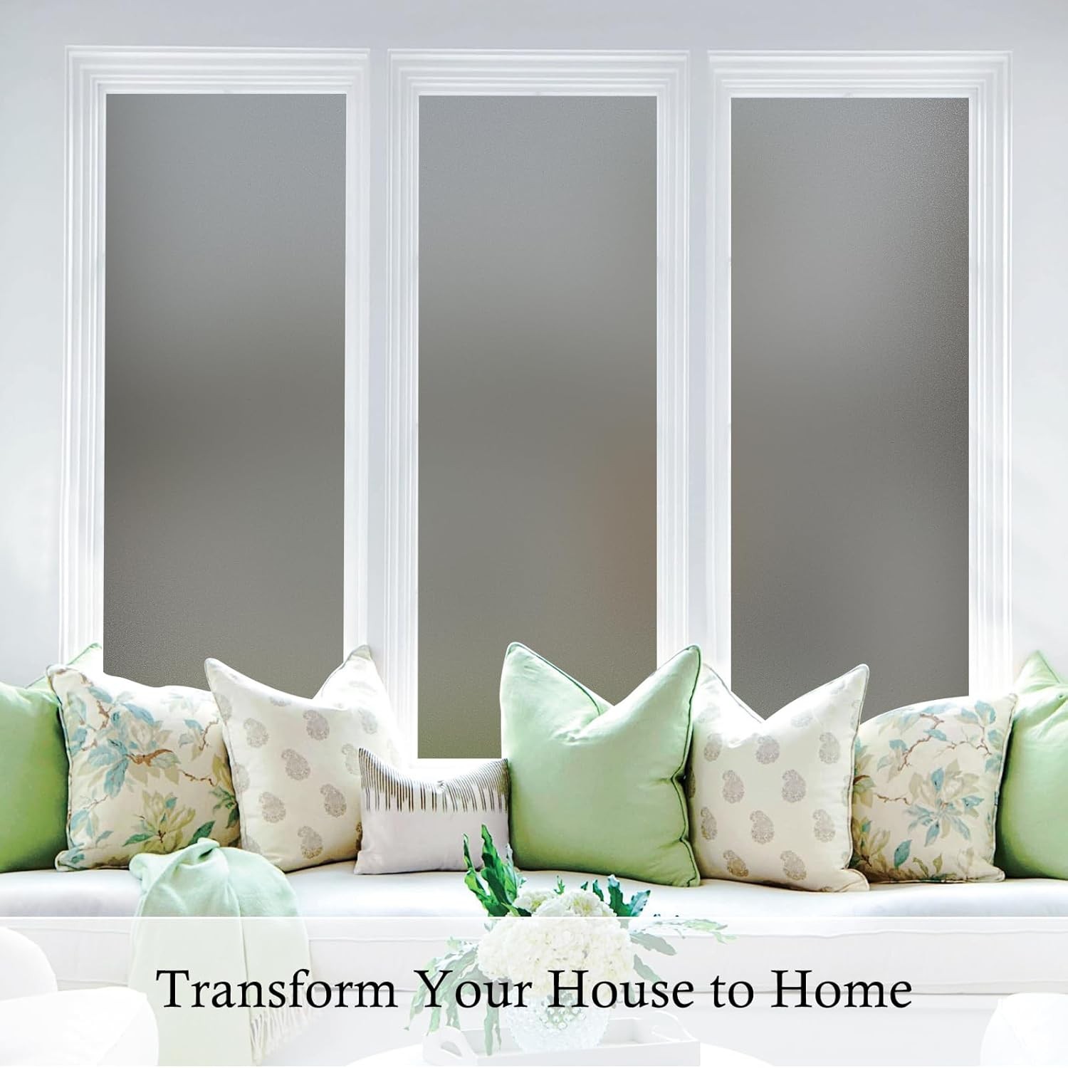 78.74» X17.73» Window Privacy Film Static Cling Isolate UV Radiation Non-Glue