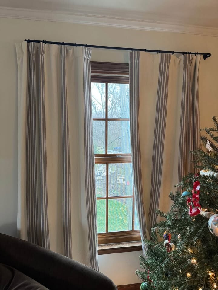Pottery Barn Rivera Navy 50W x 96L Light-filtering Curtains. Set of 2