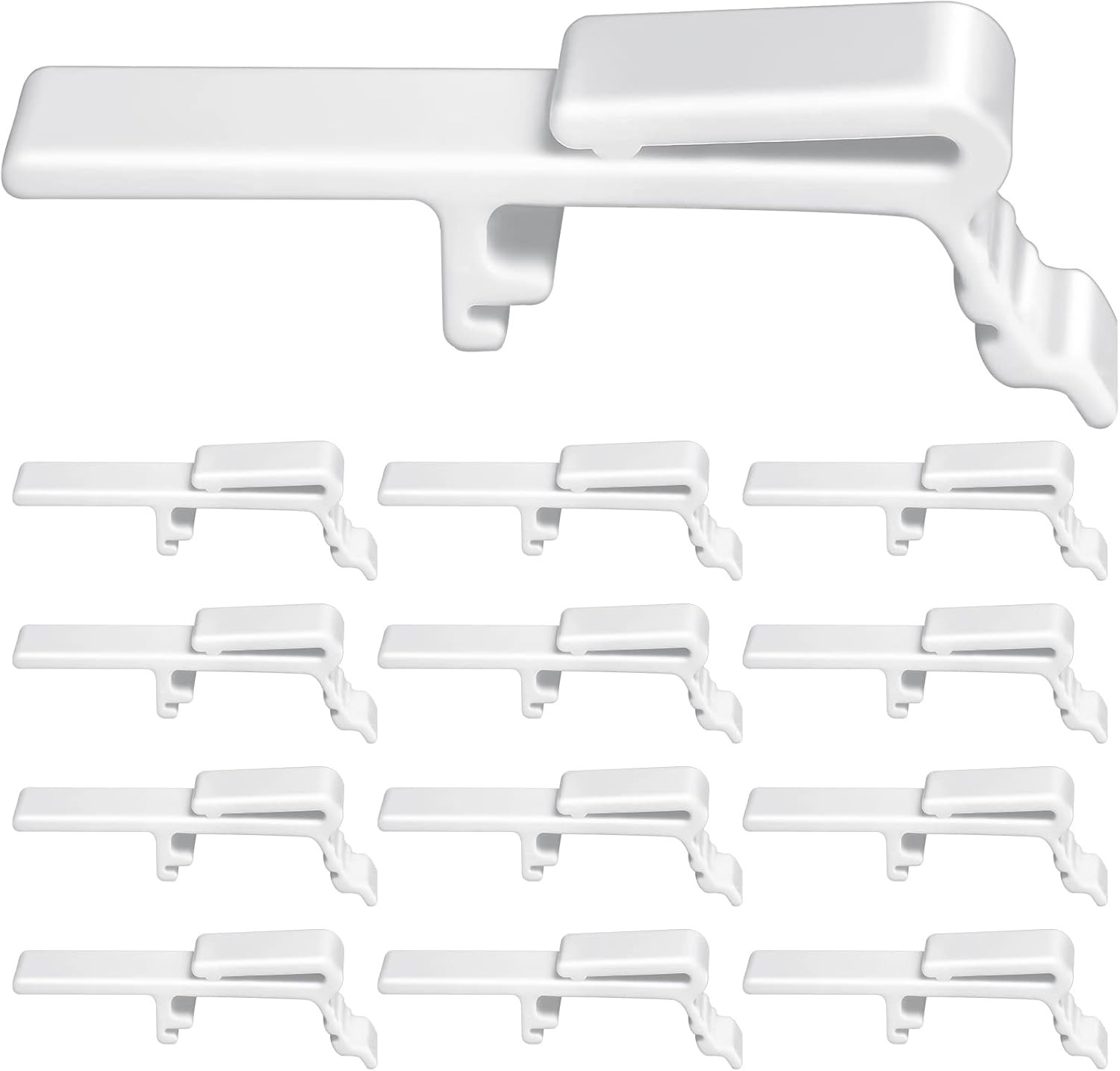 12 Pieces Vertical Blinds Valance Clip White Plastic Dust Cover Bracket Fits 1 1