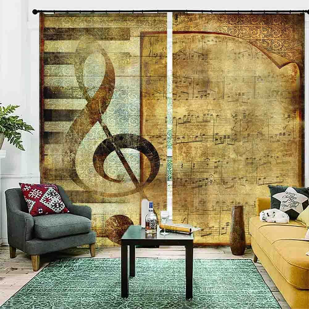 Brown Flake Fixation 3D Curtain Blockout Photo Printing Curtains Drape Fabric