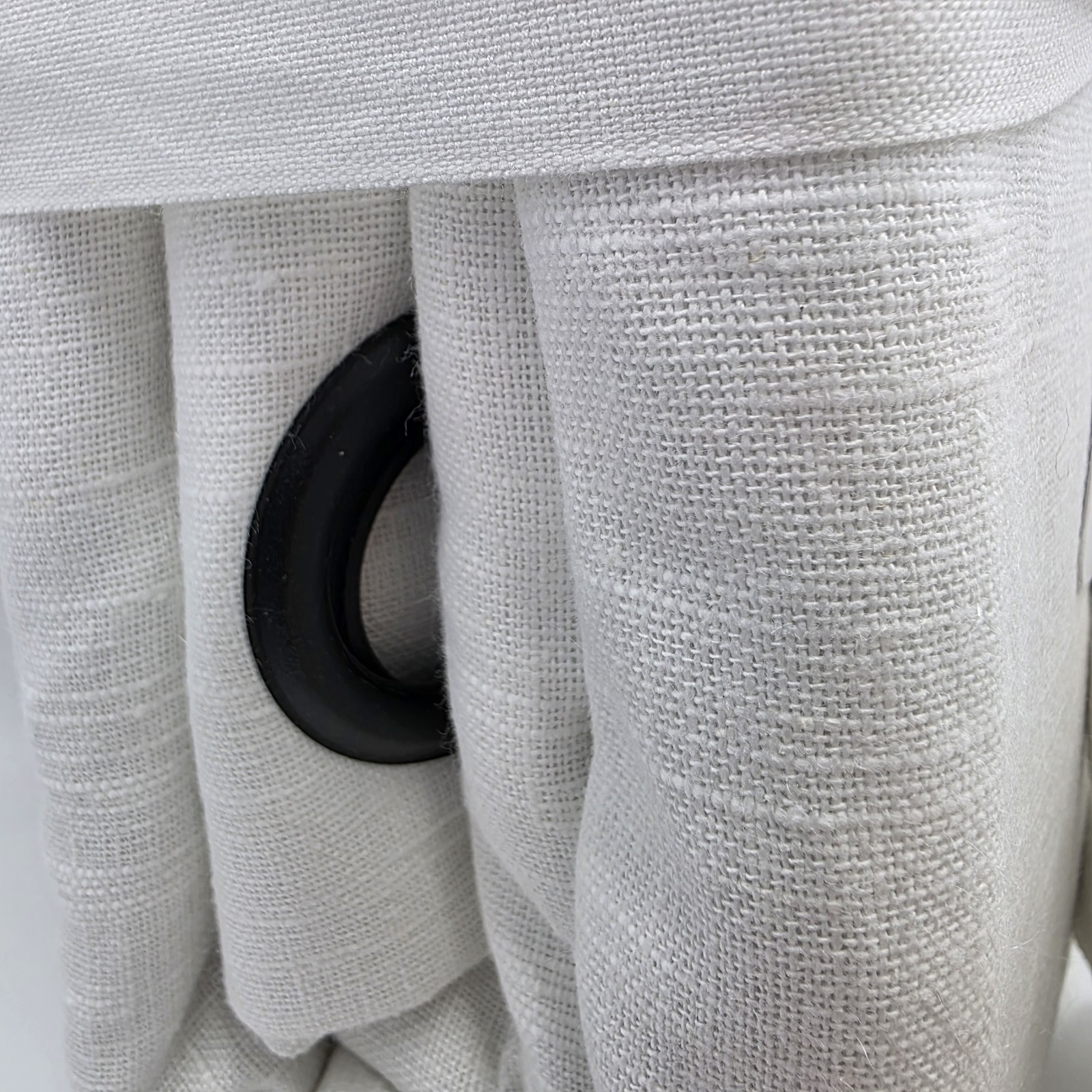 Pottery Barn Emery Blackout Curtains 50×108 White Black Grommet Set 2