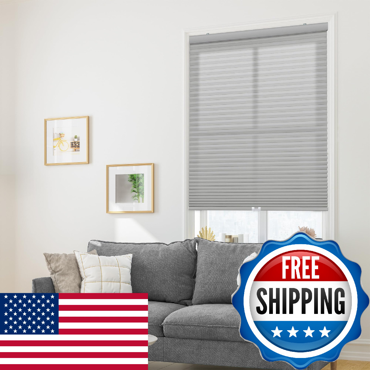 Dez Furnishings Cordless 1 Signature Light Filtering Cellular Shade 62 W X 64 H