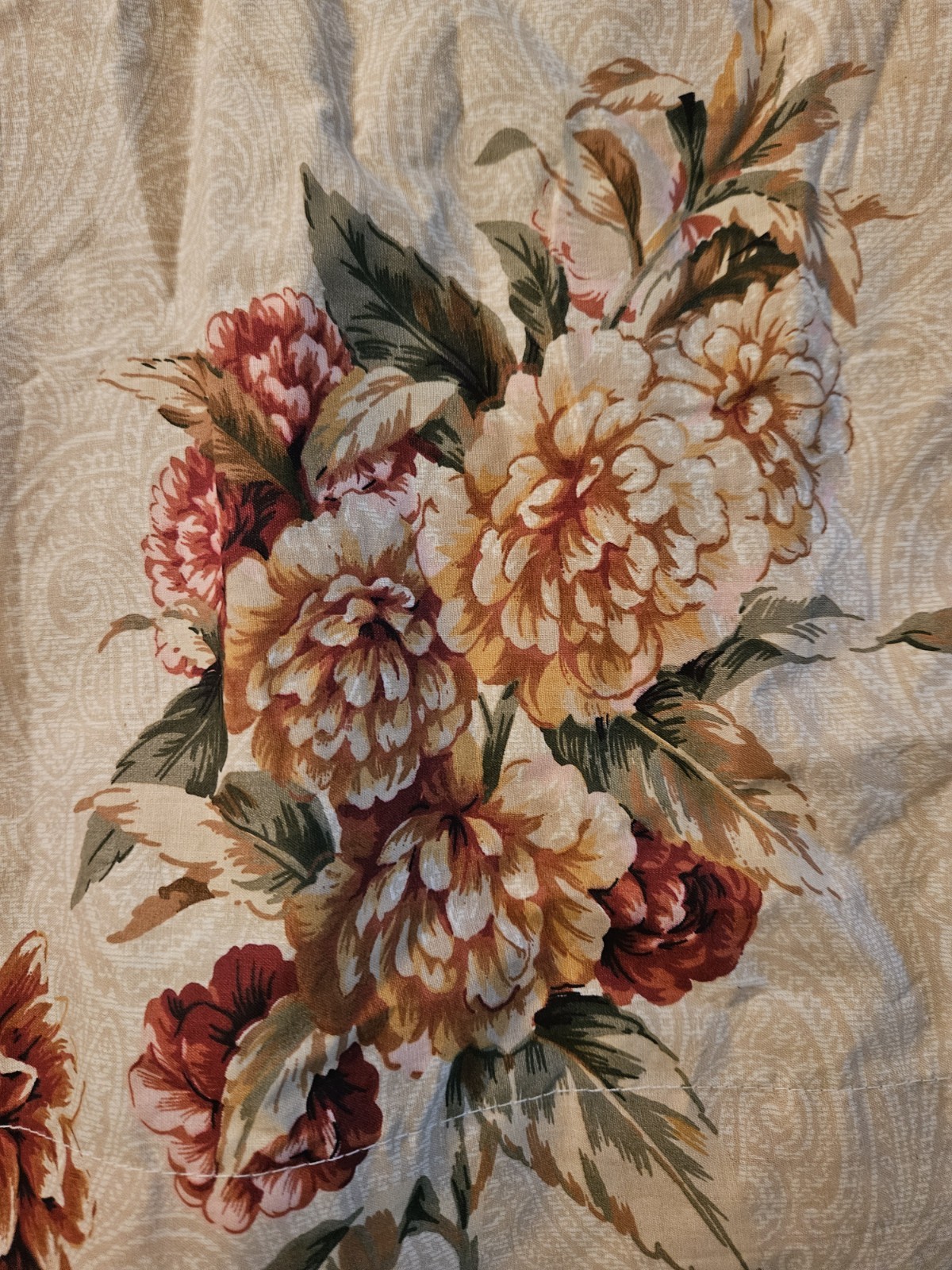 JC Penney Chris Madden Floral Pattern Pair of Rod Top Curtain Panels 41″x86″