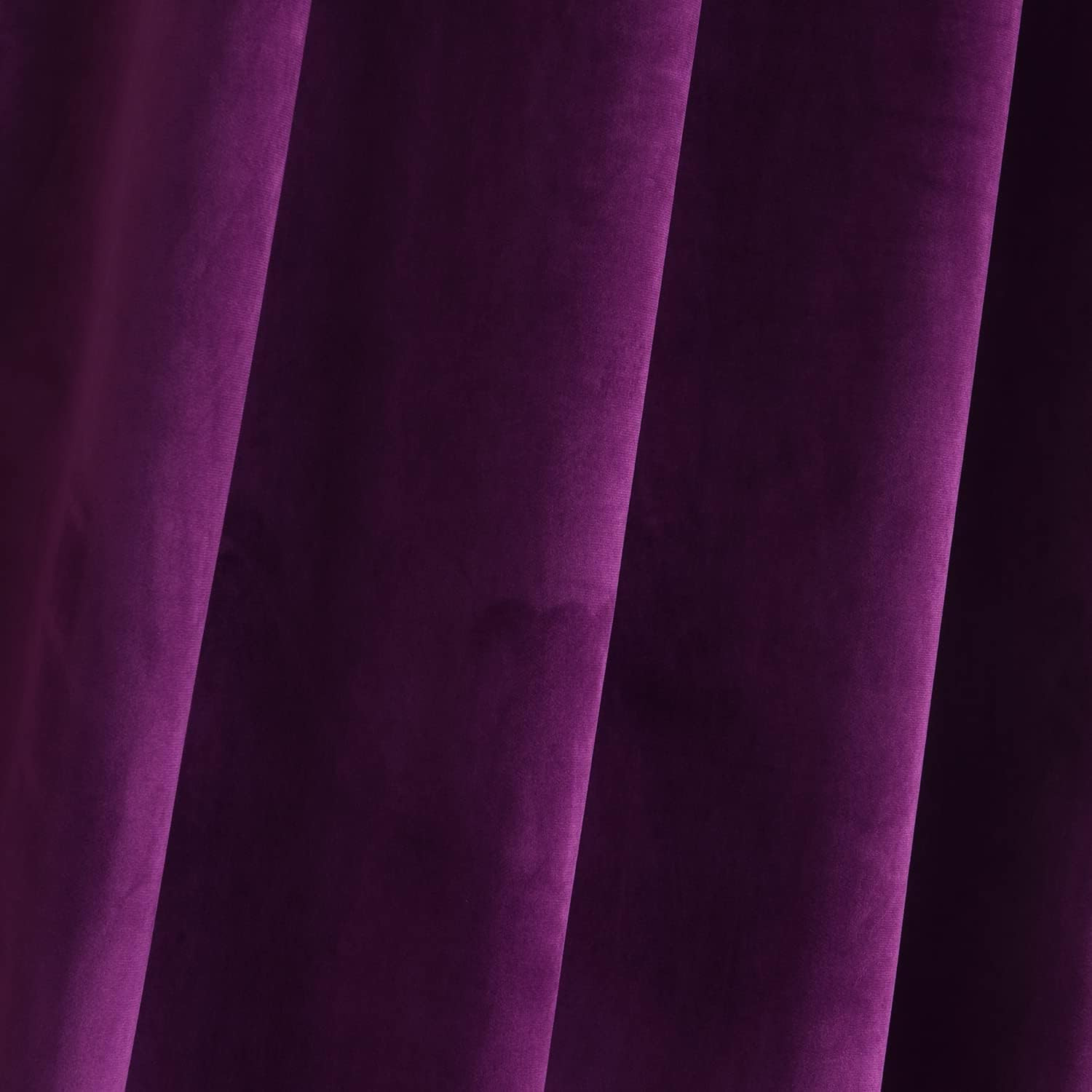 Velvet Purple Orchid Curtain 84 Inch Length – Curtains Block Light Rod Pocket Th