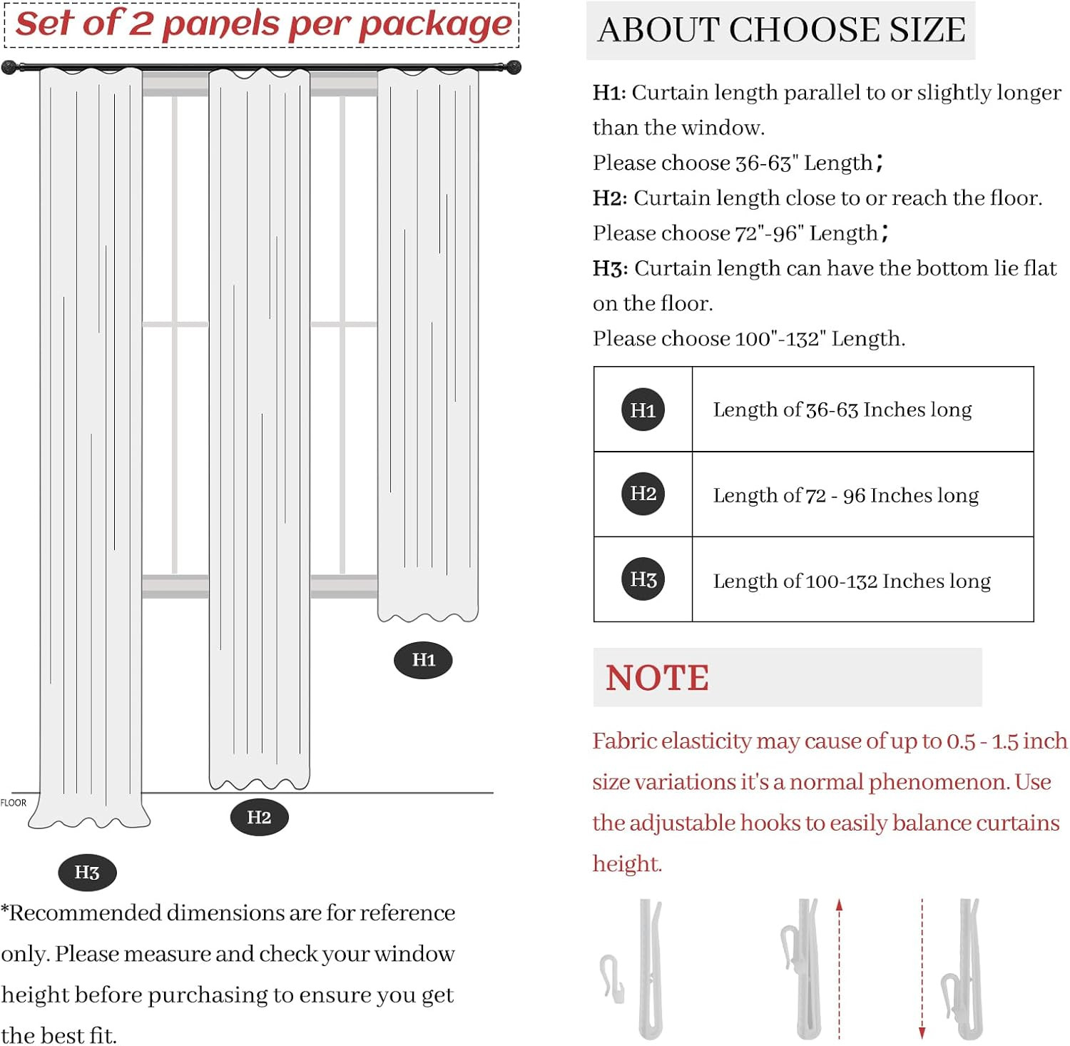 Beige Blackout Curtains 84″ Long, 2 Panel Set, Boho Thermal Drapes
