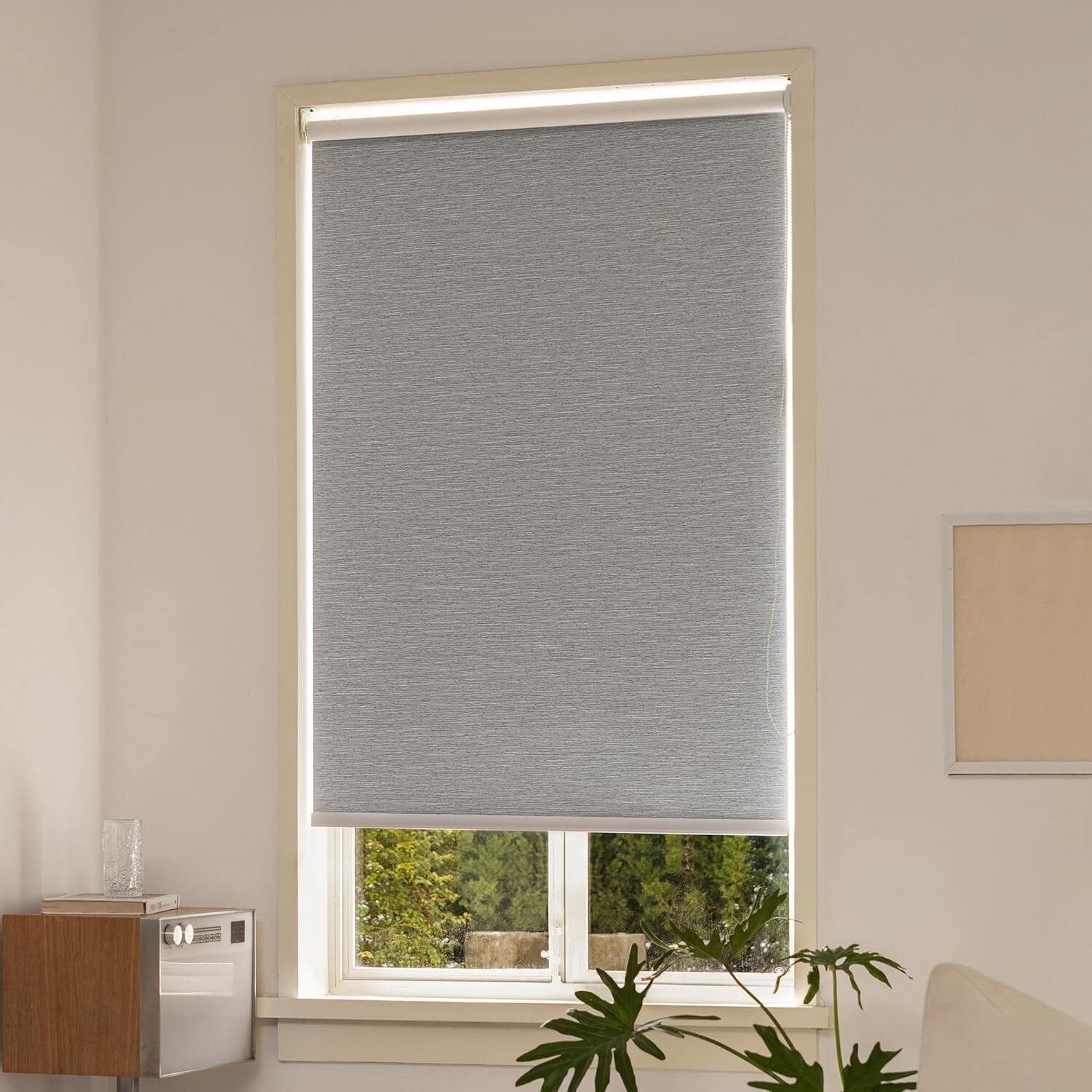 34″ W x 72″ H 100% Blackout Roller Shades for Indoor Windows w Thermal Insulated