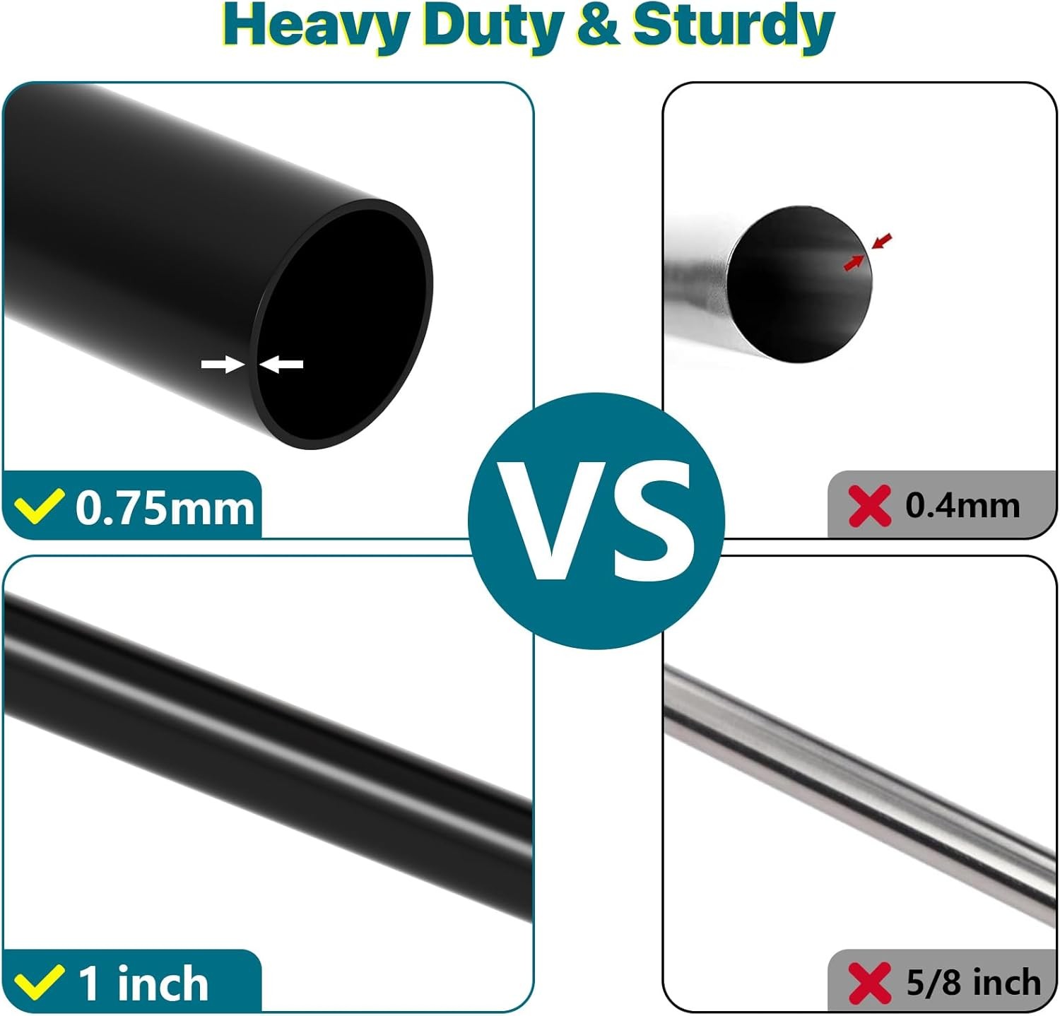 Extra Long Curtain Rod for Windows 30 to 240 inch, Heavy Duty Curtain Rods wi…