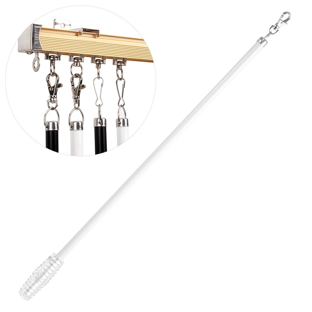 Curtain Opener Easier Opening Rod Alloy Curtain Manual Pull Wand Drapery Wand