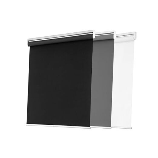out Roller Shades for Windows, Cordless Free-Stop Blinds with 23″W x 72″H Black