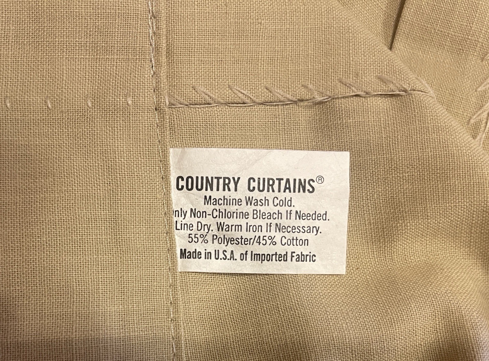 New Muslin Country Farmhouse Shabby Chic Curtain Panel Pair-2 42” Wide 65” Long
