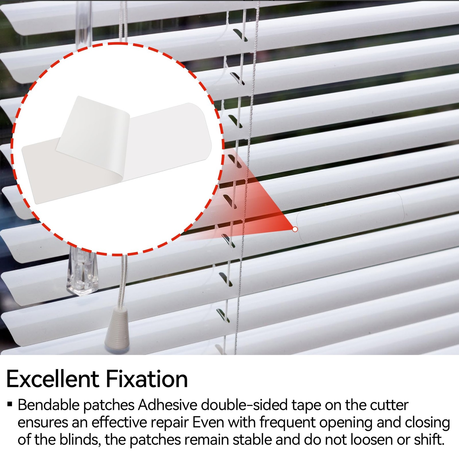 20 Pcs White Mini Horizontal Blind Repair Tabs-1 inch Horizontal Blinds Slat …