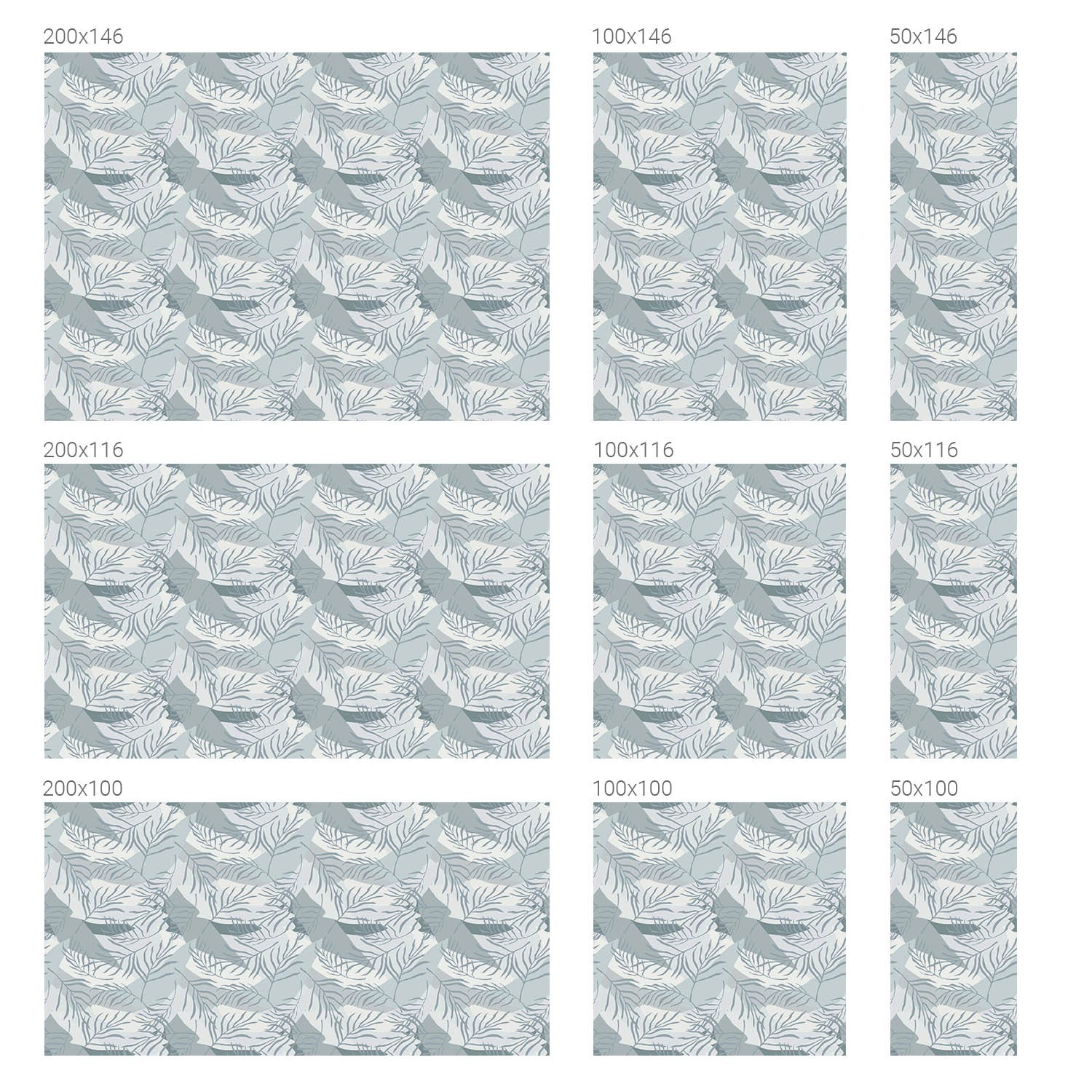Satin Glass Effect for Bathroom Window Subtle Leaves Abstraction Gray