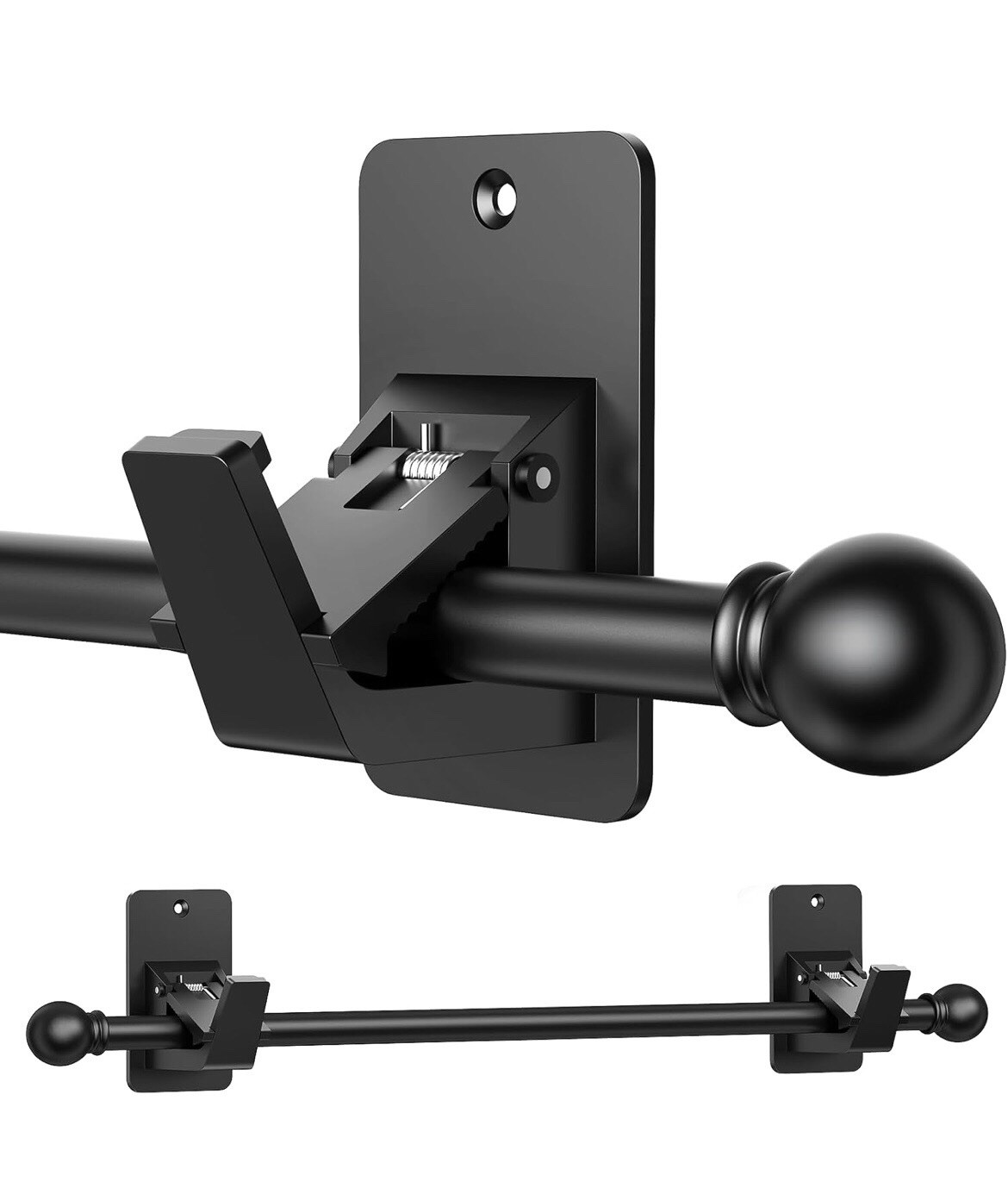 Heavy Duty Curtain Rods No Drilling for Windows 30 to 60 Inches