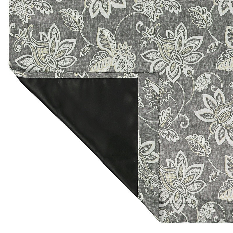 Blackout Curtain Rod Pocket Panel Set of 2 Gray, 37″ W x 84″ L