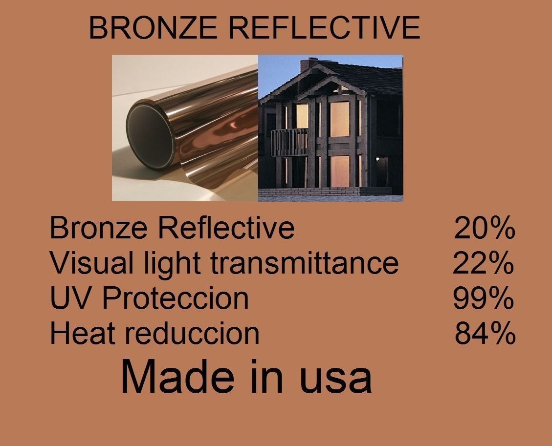 Architectural Window Film Solar Bronze 20% Home Tint 36″ x 7 Feet Intersolar