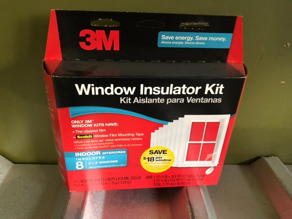 3M Indoor Window Insulator Kit for 8 Windows 3ft x 5ft Heat Cold NEW SEALED