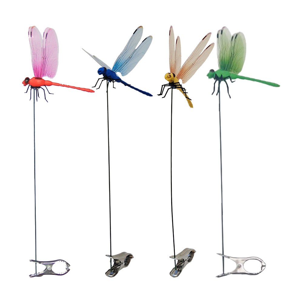 8Pcs Indoor & Outdoor Fake Dragonfly Rod Clip 3D DragonFly!!!