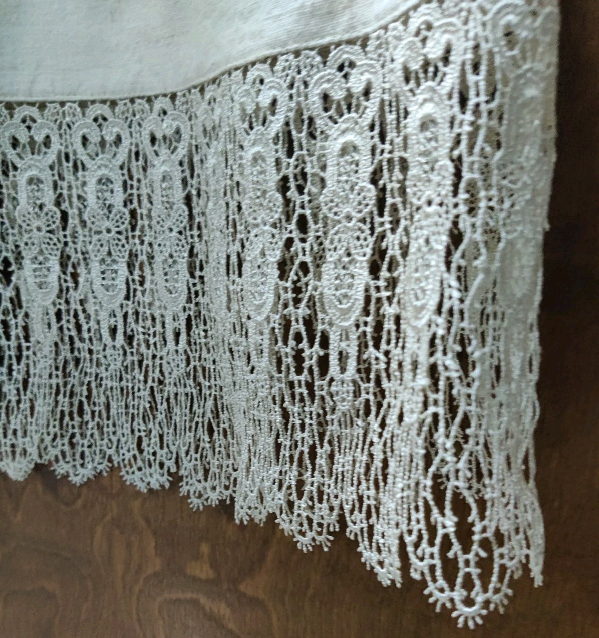 2 Chris Madden JCP Home Drapes Curtains 49″ X 56″ Cream Crochet