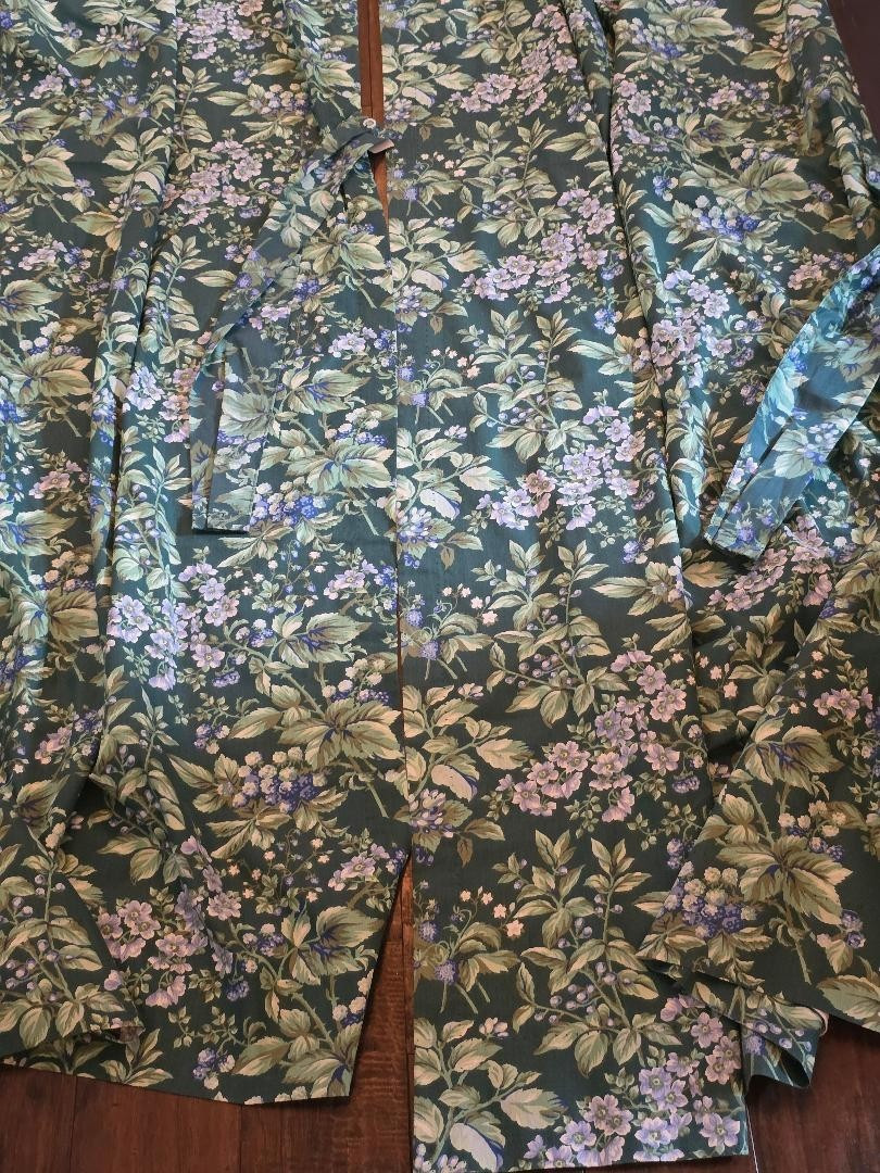 Laura Ashley Bramble Berry Lined Curtain Panels SET of 2