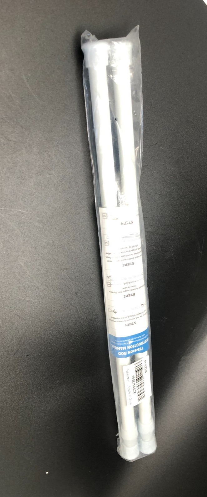 Eclipse Blackout One Rod Pocket Curtain Panel Kendal Ivory 84″ + 2 Tension Rod