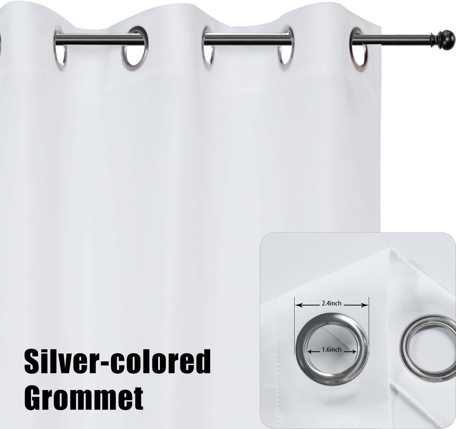 Thick Weatherproof Outdoor Curtains 54W x 84L – Instant Privacy Solution