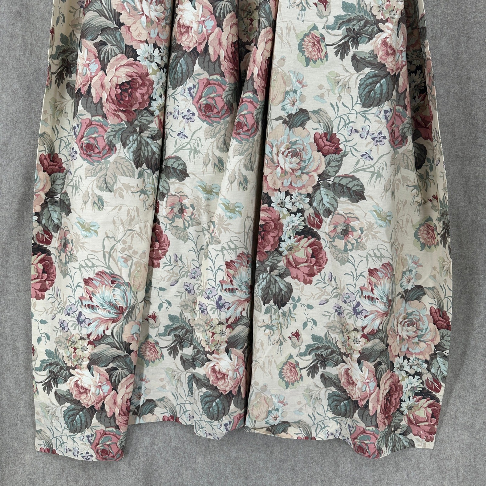 VTG NWT JCPenney Elizabeth Gray Ashford Floral Drapes 80×84 Pink Green