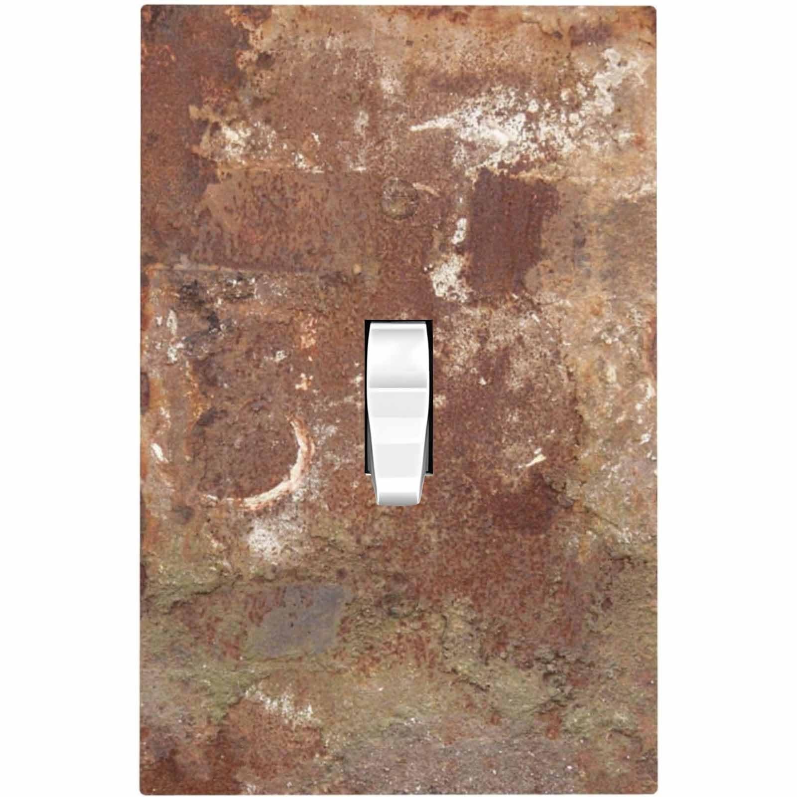 Decorative Light Switch Cover Shabby Old Aged Rusty Antique Brass Metal 1 Gan…
