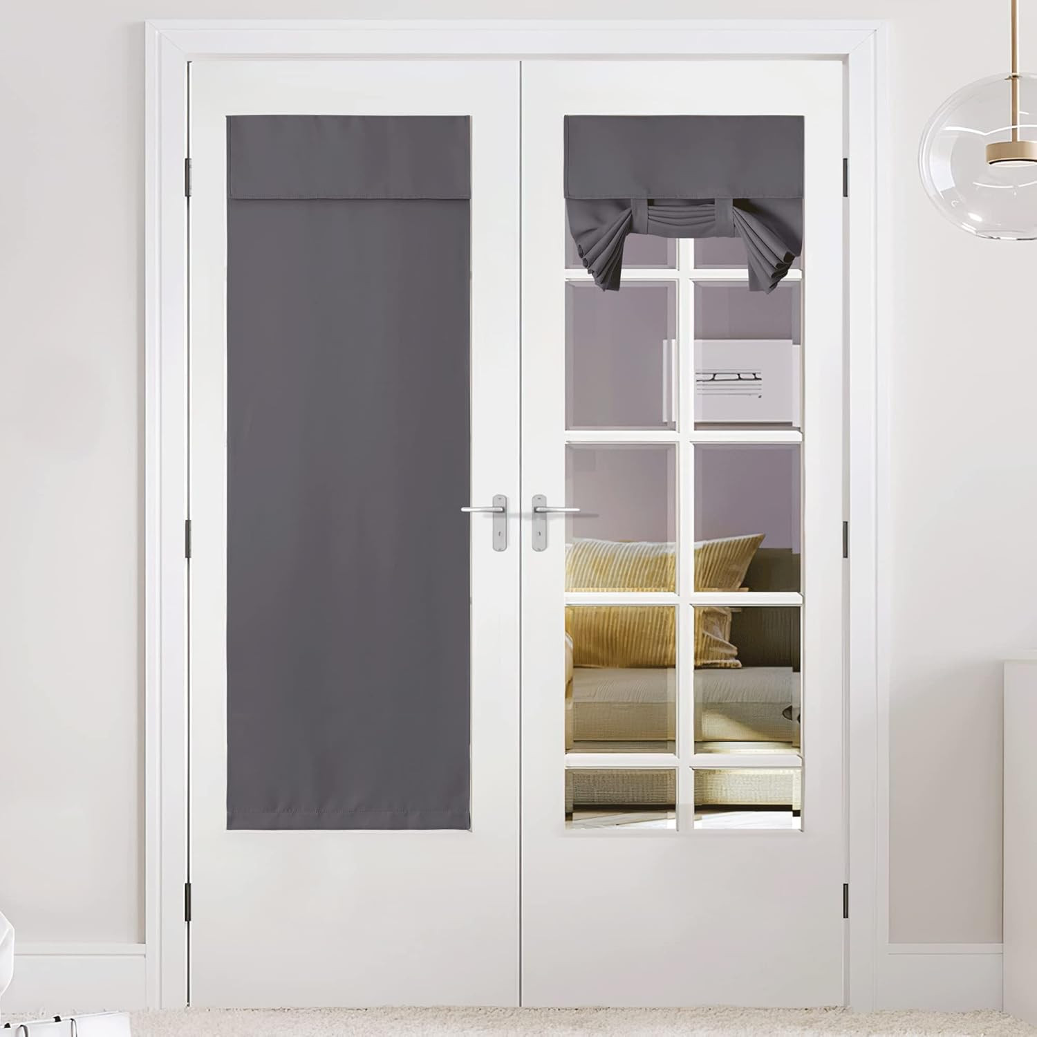 Blackout Door Curtain – Blinds for Indoor Windows Thermal Insulated Trica Window