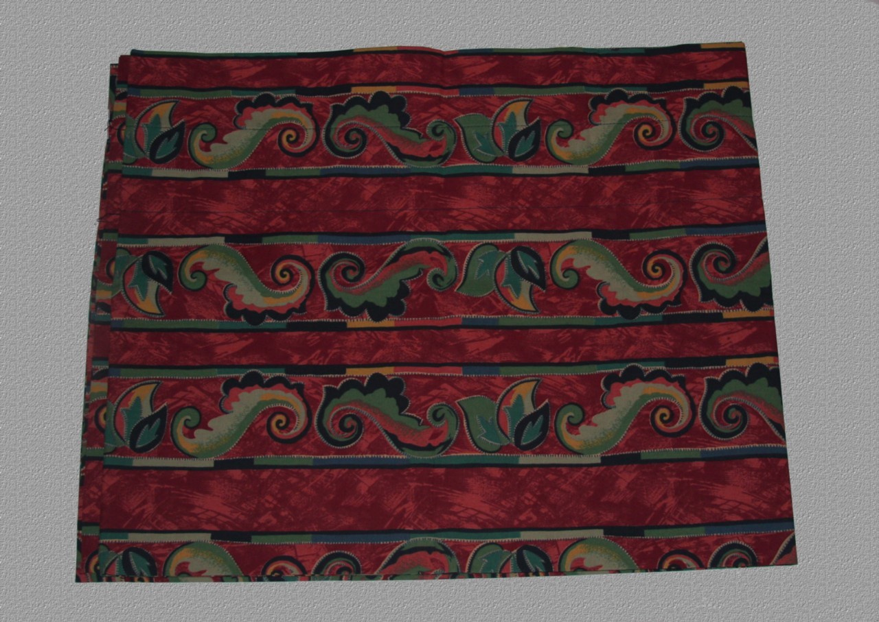 Sheridan PAISLEY Scroll Stripes Double Rod Valance 88″ x 18″ NWOT 2 Avail