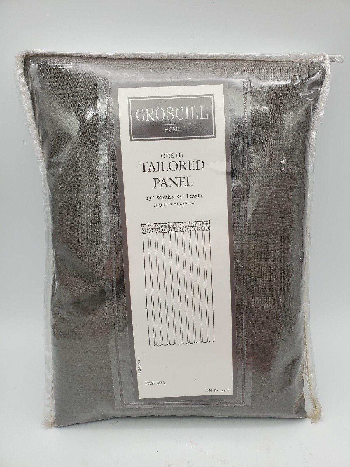 Croscill Home Kashmir Tailored Panel 43″x84” Hunter Dark Green Curtain 4068