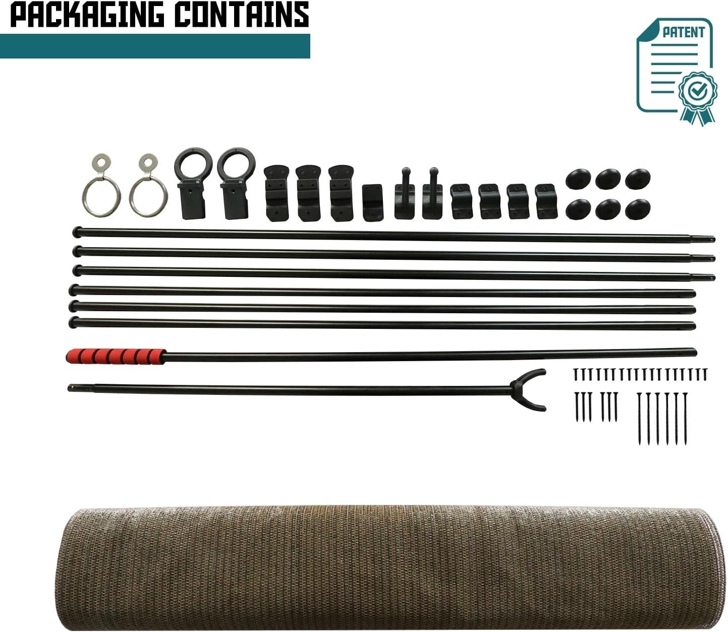 Adjustable 8’W x 6’H Outdoor Shades: Enhance Your Backyard Privacy and Style